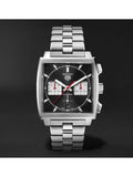 Tag Heuer Monaco Automatic Chronograph Black Dial Silver Steel Strap Watch for Men - CBL2113.BA0644 Buy Now By Tag Heuer