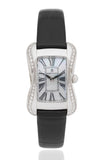 Maurice Lacroix Divina White Mother of Pearl Dial Black Leather Strap Watch for for Women - DV5011-SD531-120 Buy Now By Maurice Lacroix