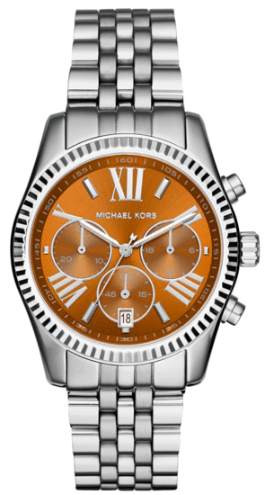 Michael Kors Lexington Chronograph Brown Dial Silver Steel Strap Watch For Women - MK6221 Buy Now By Michael Kors
