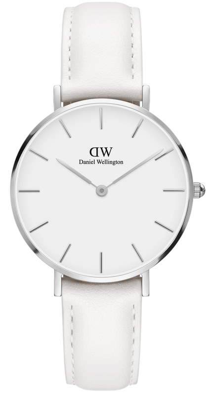 Daniel Wellington Petite Bondi White Dial White Leather Strap Watch For Women - DW00100190 Buy Now By Daniel Wellington