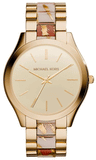 Michael Kors Slim Runway Gold Dial Two Tone Steel Strap Watch for Women - MK4300 Buy Now By Michael Kors