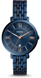 Fossil Jacqueline Blue Dial Blue Steel Strap Watch for Women - ES4094 Buy Now By Fossil