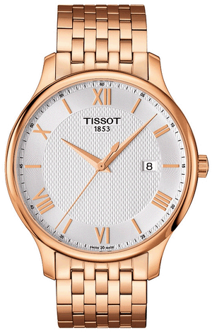Tissot T Classic Tradition White Dial Rose Gold Steel Strap Watch For Women - T063.610.33.038.00 Buy Now By Tissot