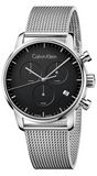 Calvin Klein City Chronograph Black Dial Silver Mesh Bracelet Watch for Men - K2G27121 Buy Now By Calvin Klein