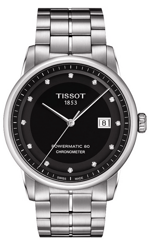 Tissot T Classic Luxury Powermatic 80 Black Dial Silver Steel Strap Watch For Men - T086.408.11.056.00 Buy Now By Tissot