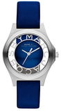 Marc Jacobs Henry Skeleton Blue Dial Blue Leather Strap Watch for Women - MBM1337 Buy Now By Marc Jacobs
