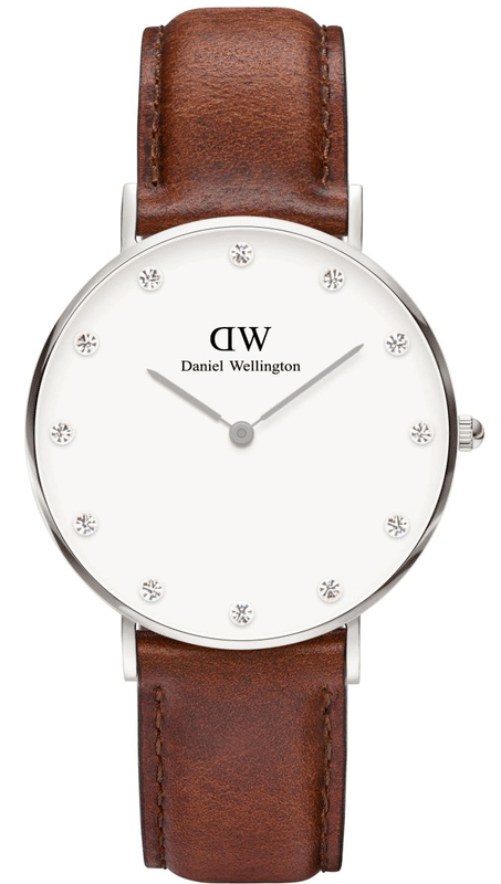 Daniel Wellington Classy St Mawes White Dial Brown Leather Strap Watch For Women - DW00100079 Buy Now By Daniel Wellington