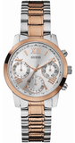 Guess Mini Sunrise Analog Silver Dial Two Tone Steel Strap Watch For Women - W0448L4 Buy Now By Guess