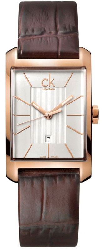 Calvin Klein Window White Dial Brown Leather Strap Watch for Women - K2M23620 Buy Now By Calvin Klein