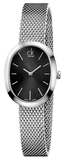 Calvin Klein Incentive Black Dial Silver Mesh Bracelet Watch for Women - K3P23121 Buy Now By Calvin Klein