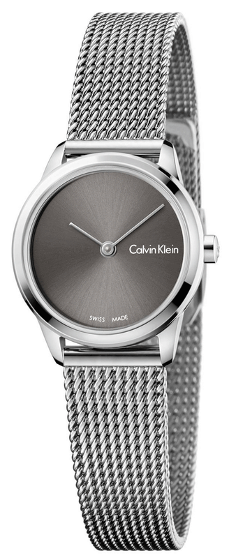 Calvin Klein Minimal Grey Dial Silver Mesh Bracelet Watch for Women - K3M231Y3 Buy Now By Calvin Klein