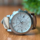 Burberry The City Smoked Brown Dial Brown Leather Strap Watch for Men - BU9361 Buy Now By Burberry