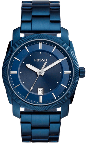 Fossil Machine Blue Dial Blue Steel Strap Watch for Men - FS5231 Buy Now By Fossil