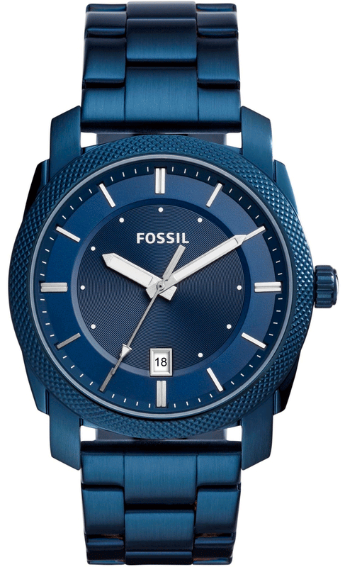 Fossil Machine Blue Dial Blue Steel Strap Watch for Men - FS5231 Buy Now By Fossil