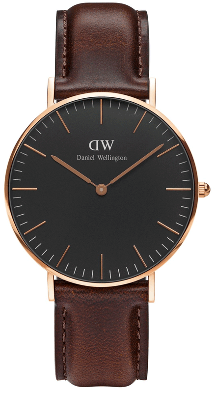 Daniel Wellington Classic Bristol Black Dial Brown Leather Strap Watch for Men - DW00100137 Buy Now By Daniel Wellington