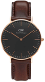 Daniel Wellington Classic Bristol Black Dial Brown Leather Strap Watch for Men - DW00100137 Buy Now By Daniel Wellington