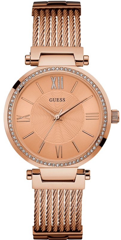 Guess Soho Rose Gold Dial Stainless Steel Watch For Women - W0638L4 Buy Now By Guess