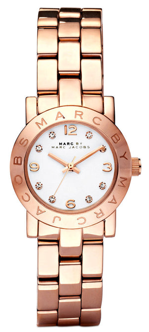 Marc Jacobs Mini Amy White Dial Rose Gold Steel Strap Watch for Women - MBM3078 Buy Now By Marc Jacobs
