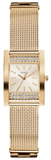 Guess Nouveau Diamonds Gold Dial Gold Mesh Bracelet Watch for Women - W0127L2 Buy Now By Guess