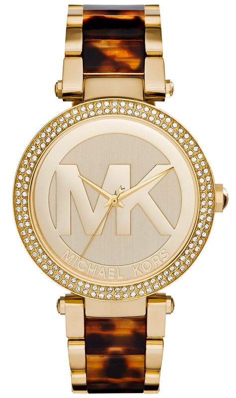 Michael Kors Parker Chronograph Gold Dial Two Tone Steel Strap Watch for Women - MK6109 Buy Now By Michael Kors