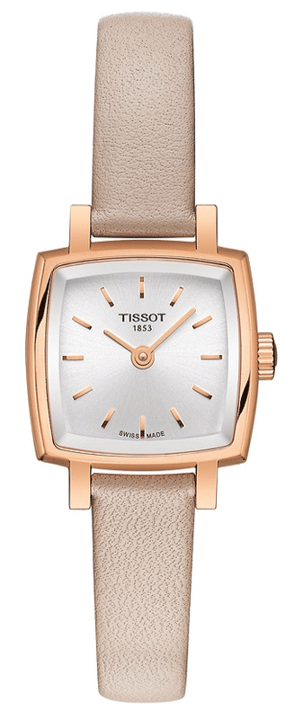 Tissot T Lady Lovely Square White Dial Pink Leather Strap Watch For Women - T058.109.36.031.00 Buy Now By Tissot