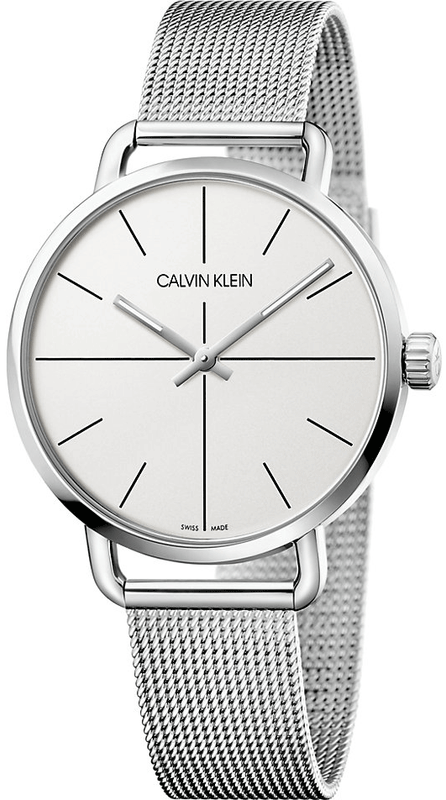 Calvin Klein Even Quartz White Dial Silver Steel Strap Watch for Women - K7B21126 Buy Now By Calvin Klein