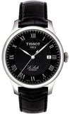 Tissot T Classic Le Locle Automatic Black Dial Black Leather Strap Watch For Men - T41.1.423.53 Buy Now By Tissot