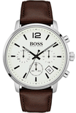 Hugo Boss Attitude White Dial Brown Leather Strap Watch for Men - 1513609 Buy Now By Hugo Boss