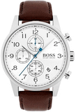 Hugo Boss Attitude White Dial Brown Leather Strap Watch for Men - 1513609 Buy Now By Hugo Boss
