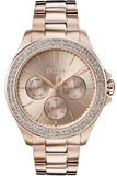 Hugo Boss Premiere Rose Gold Dial with DIamonds Rose Gold Steel Strap Watch for Women - 1502443 Buy Now By Hugo Boss