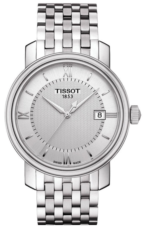 Tissot T Classic Bridgeport Silver Dial Silver Mesh Bracelet Watch For Men - T097.410.11.038.00 Buy Now By Tissot