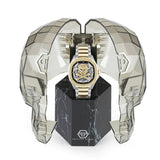 Philipp Plein High-Conic Automatic Gold Dial Two Tone Steel Strap Watch For Men - PWRAA0323 Authentic Buy Shop Now