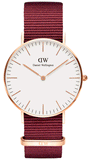 Daniel Wellington Classic Roselyn White Dial Red NATO Strap Watch For Women - DW00100271 Buy Now By Daniel Wellington