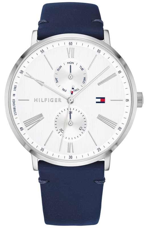 Tommy Hilfiger Jenna White Dial Blue Leather Strap Watch for Women - 1782072 Buy Now By Tommy Hilfiger