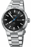 Oris TT1 Day Date Black Dial Silver Steel Strap Watch for Men - 0173577524154-0782408 Buy Now By Oris