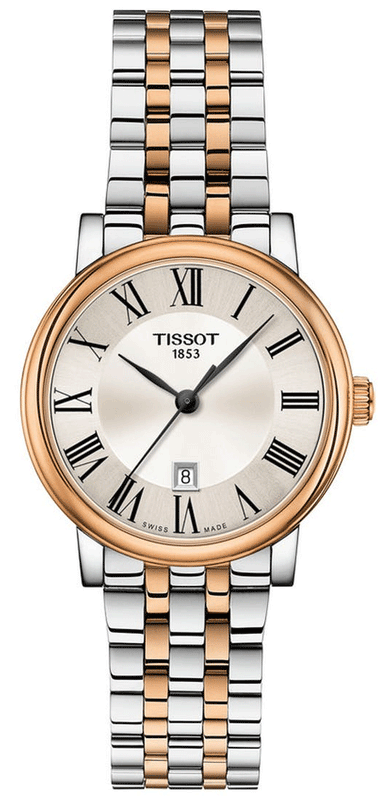 Tissot Carson Premium Lady Silver Dial Two Tone Steel Strap Watch For Women - T122.210.22.033.01 Buy Now By Tissot