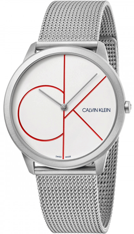 Calvin Klein Minimal White Dial Silver Mesh Bracelet Watch for Men - K3M51152 Buy Now By Calvin Klein