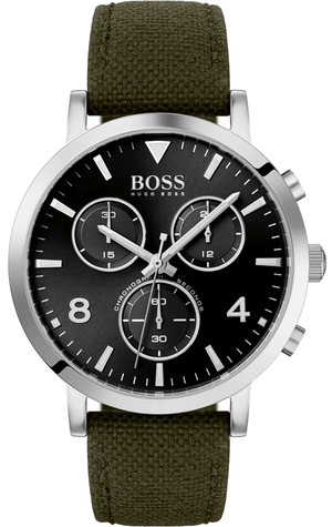Hugo Boss Vesada Grey Dial Green Nylon Strap Watch for Men - 1513692 Buy Now By Hugo Boss