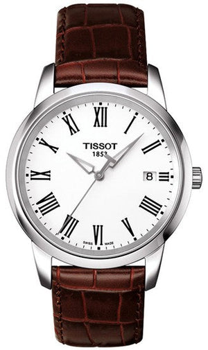 Tissot T Classic Dream White Dial Brown Leather Strap Watch for Men - T033.410.16.013.01 Buy Now By Tissot