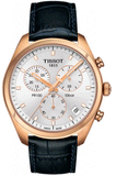 Tissot T Classic PR 100 Chronograph Silver Dial Black Leather Strap Watch for Men - T101.417.36.031.00 Buy Now By Tissot