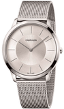 Calvin Klein Minimal White Dial Silver Mesh Bracelet Watch for Men - K3M22126 Buy Now By Calvin Klein