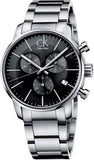 Calvin Klein City Chronograph Black Dial Silver Steel Strap Watch for Men - K2G27143 Buy Now By Calvin Klein