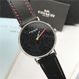 Coach Perry Black Dial Black Leather Strap Watch for Women - 14503033 Buy Now By Coach