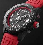 Breitling Endurance Pro Black Dial Red Rubber Strap Watch for Men - X82310D91B1S1 Buy Now By Breitling