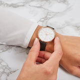 Michael Kors Pyper Quartz White Dial Black Leather Strap Watch For Women - MK2834 Buy Now By Michael Kors