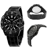 Fossil Garrett Chronograph Black Dial Black Steel Strap Watch for Men - FS5773 Buy Now By Fossil