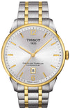 Tissot Chemin Des Tourelles Powermatic 80 Silver Dial Two Tone Steel Strap Watch For Men - T099.407.22.037.00
