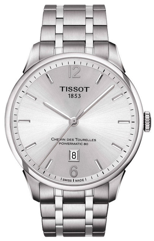 Tissot Chemin Des Tourelles Powermatic 80 Silver Dial Silver Steel Strap Watch For Men - T099.407.11.037.00 Buy Now By Tissot