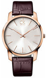 Calvin Klein City White Dial Brown Leather Strap Watch for Men - K2G21629 Buy Now By Calvin Klein