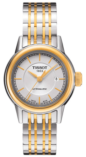 Tissot Carson Automatic Silver Dial Two Tone Steel Strap Watch For Women - T085.207.22.011.00 Buy Now By Tissot